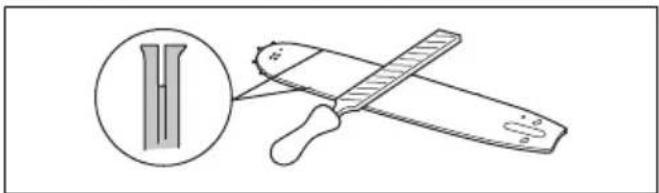 HUSQVARNA 543 XP G - Controllo della barra guida - 2