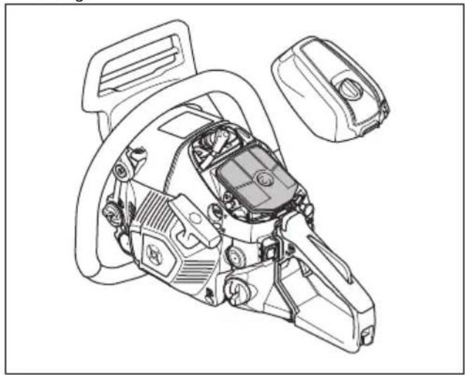 HUSQVARNA 543 XP G - So reinigen Sie den Luftfilter - 1