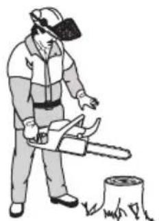 HUSQVARNA 543 XP G - To do a check of the front hand guard and the chain brake activation - 3