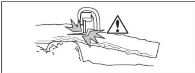 HUSQVARNA 543 XP G - Žaganje hloda z oporo na enem koncu - 2