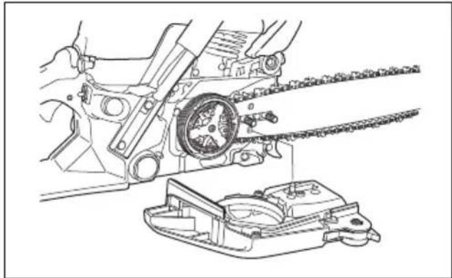 HUSQVARNA 543 XP G - Montaje de la espada y la cadena - 3