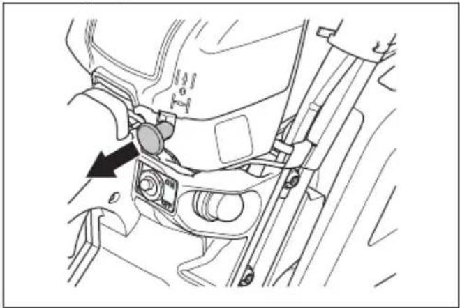 HUSQVARNA 543 XP G - Preparar o arranque com o motor frio - 4