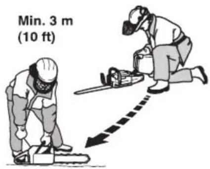 HUSQVARNA 543 XP G - Varnost pri delu z gorivom - 2