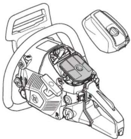 HUSQVARNA 543 XP G - To clean the air filter - 1