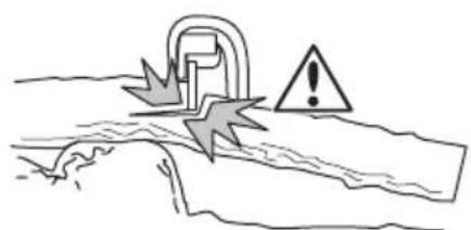 HUSQVARNA 543 XP G - Cortar um tronco com apoio numa extremidade - 2