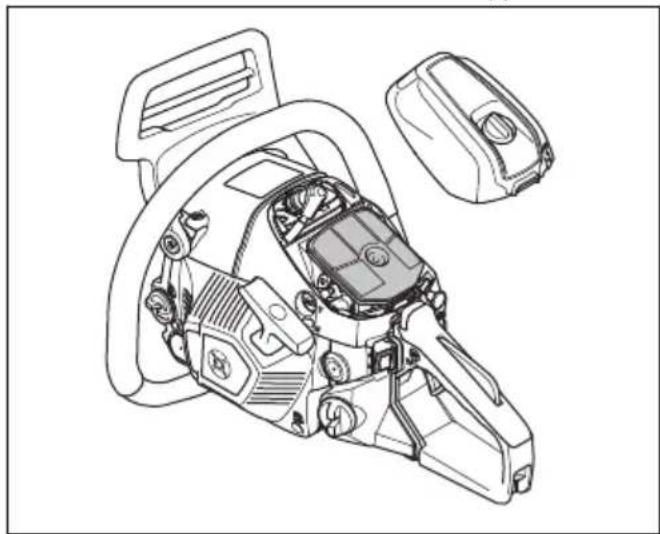 HUSQVARNA 543 XP G - Pour nettoyer le filtre à air - 1