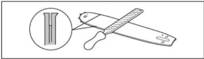 HUSQVARNA 543 XP G - To do a check of the guide bar - 2