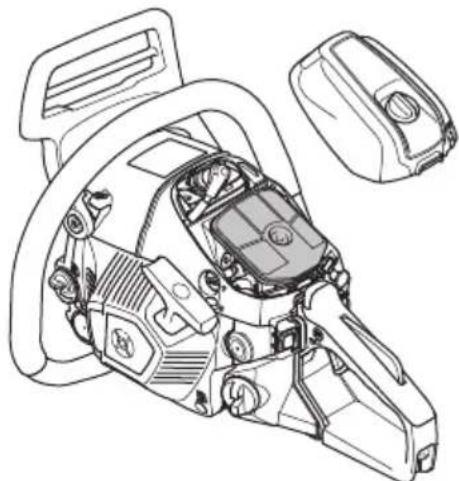 HUSQVARNA 543 XP G - Čiščenje zračnega filtra - 1