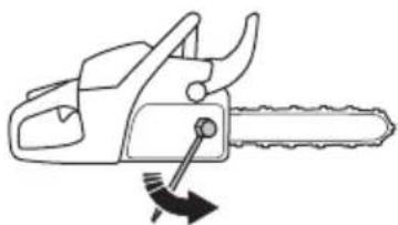 HUSQVARNA 543 XP G - Ajustar a tensão da corrente da serra - 2