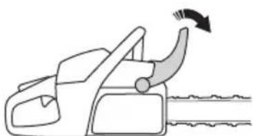 HUSQVARNA 543 XP G - Preparazione dell'avviamento a motore freddo - 2