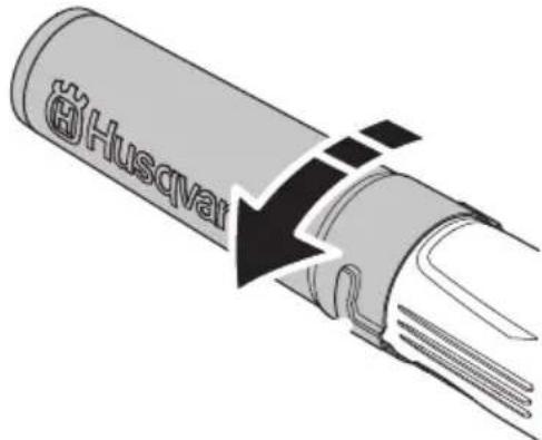 HUSQVARNA 436LiB - Monteren van de blaaspijp - 2