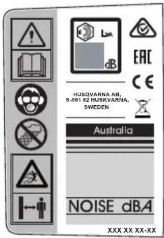 HUSQVARNA 436LiB - Symbole in der Bedienungsanweisung: - 5