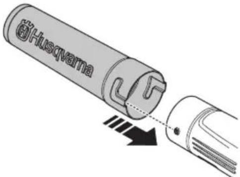 HUSQVARNA 436LiB - Montage du tube de soufflage - 1