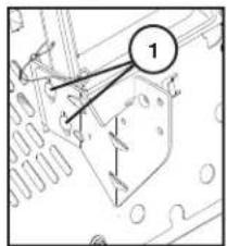 HUSQVARNA TC 342T - POUR INSTALLER L'ENSEMBLE DU SUPPORT DE BAC DE RAMASSAGE - 1