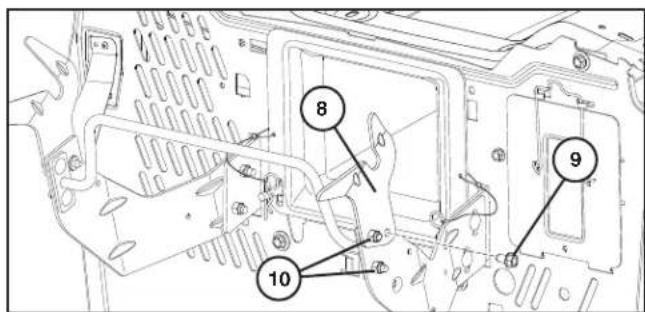HUSQVARNA TC 342T - POUR INSTALLER L'ENSEMBLE DU SUPPORT DE BAC DE RAMASSAGE - 4