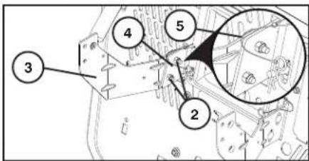 HUSQVARNA TC 342T - POUR INSTALLER L'ENSEMBLE DU SUPPORT DE BAC DE RAMASSAGE - 2