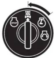 HUSQVARNA TC 342T - CONTROLEER HET SYSTEEM VOOR AANWEZIGHEID BESTUURDER - 1