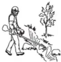 HUSQVARNA 129RJ - POZOR! Nikoli ne uporabljajte stroja, ce v primeru nesrece ne morete priklicati pomoci. - 1