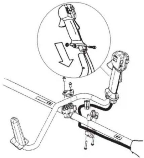 HUSQVARNA 129RJ - Montering av styre - 1