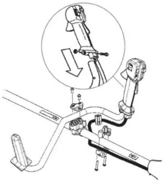 HUSQVARNA 129RJ - Montaje del manillar - 1