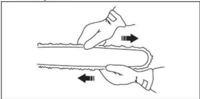 HUSQVARNA 115iPT4 - Come regolare la tensione della catena - 3