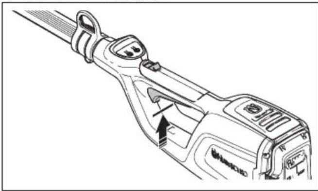 HUSQVARNA 115iPT4 - To do a check of the power trigger lockout - 2