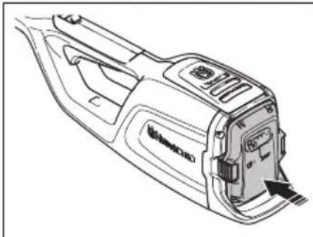 HUSQVARNA 115iPT4 - De accu aansluten op het product - 2