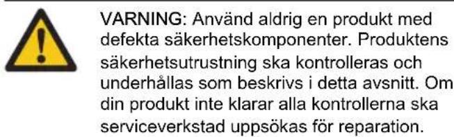 HUSQVARNA 115iPT4 - Sakerhetsanordningar på Produkten - 2