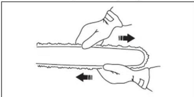 HUSQVARNA 115iPT4 - Teräketjun kireyden säätäminen - 3