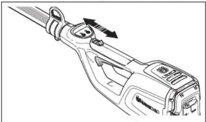 HUSQVARNA 115iPT4 - Controllo del fermo della leva comando - 3
