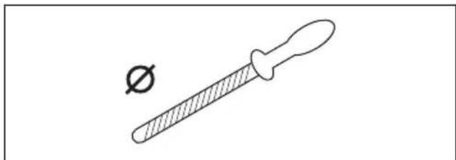 HUSQVARNA 115iPT4 - Informações gerais sobre como afiar os cortadores - 5