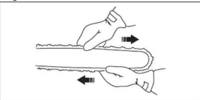 HUSQVARNA 115iPT4 - To adjust the tension of the saw chain - 3