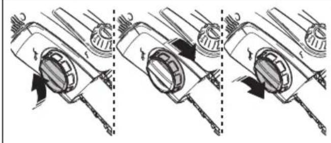 HUSQVARNA 115iPT4 - Teräketjun kireyden säätäminen - 2