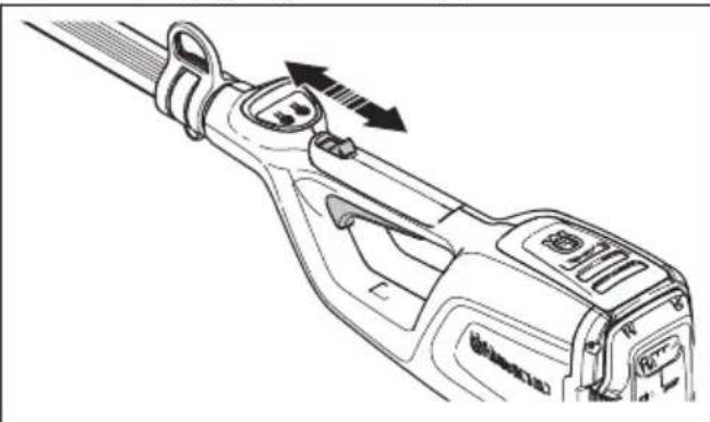 HUSQVARNA 115iPT4 - Kontrollera gasreglagesparren - 3
