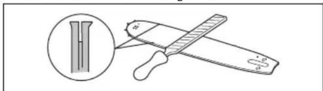 HUSQVARNA 115iPT4 - To do a check of the guide bar - 2