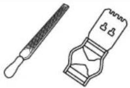 HUSQVARNA 115iPT4 - Pour régler la jauge de profondeur - 1