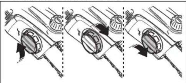 HUSQVARNA 115iPT4 - Pour régler la tension de la chaîne - 2