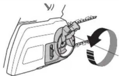 HUSQVARNA 120i - So spannen Sie die Sägekette - 3