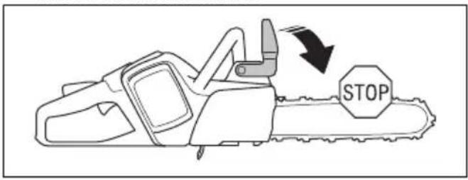 HUSQVARNA 120i - Controllo della leva del freno - 3