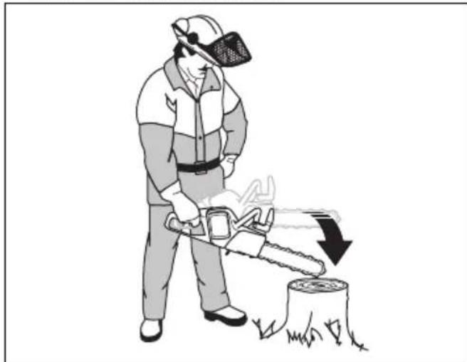 HUSQVARNA 120i - Takapotkusuojuksen tarkistaminen - 3