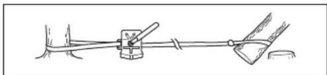 HUSQVARNA 120i - Libertar una arvore presa - 4