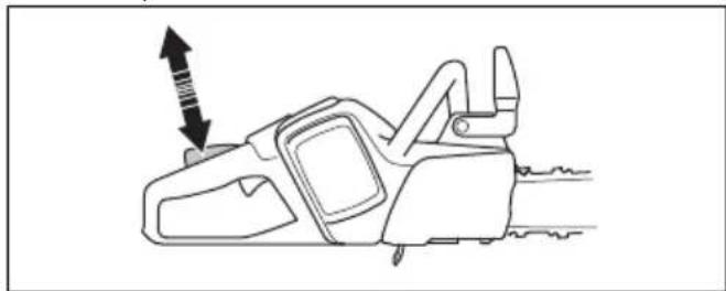 HUSQVARNA 120i - Verificar obloqueio do interruptor de alimentacao - 2