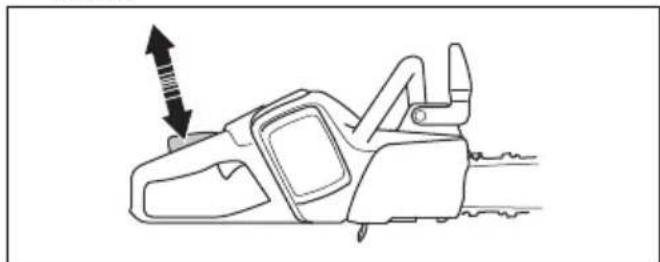 HUSQVARNA 120i - De vergrendeling van de voedingsschakelaar controleren - 2