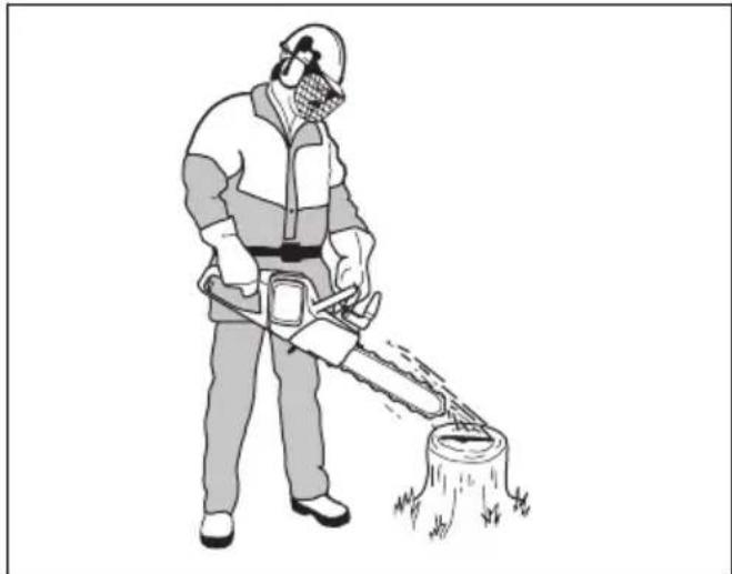 HUSQVARNA 120i - Smering van de zaagketting controlleren - 1