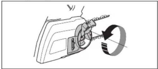 HUSQVARNA 120i - De zaagketting spannen - 3