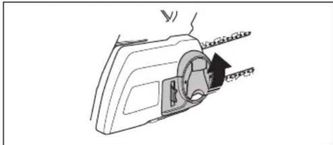 HUSQVARNA 120i - To tighten the saw chain - 2