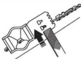 HUSQVARNA 120i - Para ajustar el calibre de profundidad - 2