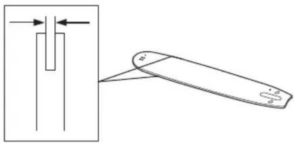 HUSQVARNA 120i - Informações sobre a lâmina-guia e a corrente da serra - 4