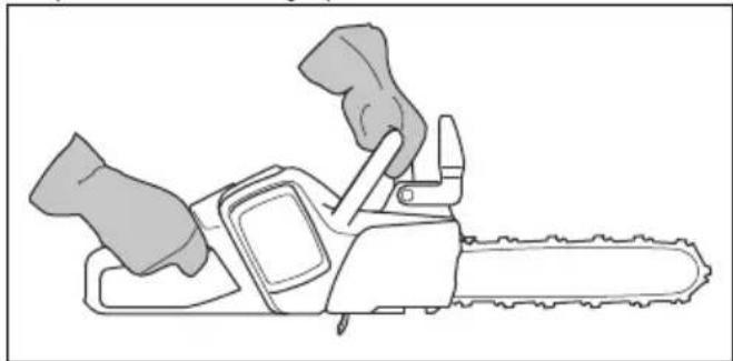 HUSQVARNA 120i - Slik kontrollerer du kastbeskyttelsen - 1