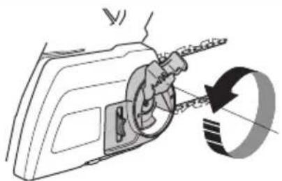 HUSQVARNA 120i - Teräketjun kiristäminen - 3